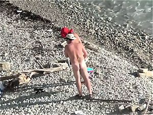 ultra-cute youthful nubile nudists on the beach